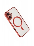 Newface Apple iPhone 16 Kılıf Kross Magneticsafe Kapak - Kırmızı