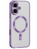 Newface Apple iPhone 16 Kılıf Kross Magneticsafe Kapak - Mor