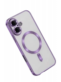 Newface Apple iPhone 16 Kılıf Kross Magneticsafe Kapak - Mor