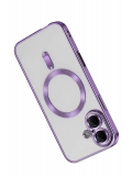 Newface Apple iPhone 16 Kılıf Kross Magneticsafe Kapak - Mor