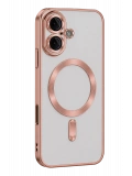 Newface Apple iPhone 16 Kılıf Kross Magneticsafe Kapak - Rose