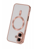Newface Apple iPhone 16 Kılıf Kross Magneticsafe Kapak - Rose