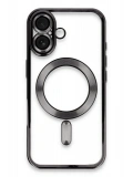 Newface Apple iPhone 16 Kılıf Kross Magneticsafe Kapak - Siyah