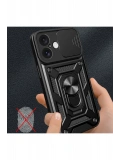 Newface Apple iPhone 16 Kılıf Pars Lens Yüzüklü Silikon - Gold