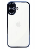 Newface Apple iPhone 16 Kılıf Razer Lensli Silikon - Açık Mavi