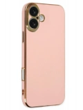 Newface Apple iPhone 16 Kılıf Volet Silikon - Pembe