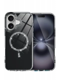 Newface Apple iPhone 16 Live Diamond Magsafe Kapak - Siyah