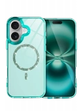 Newface Apple iPhone 16 Live Diamond Magsafe Kapak - Yeşil
