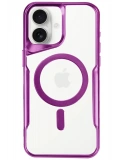 Newface Apple iPhone 16 Plus Kılıf Boyi Magsafe Silikon Kapak - Pembe