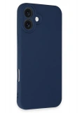 Newface Apple iPhone 16 Plus Kılıf First Silikon - Lacivert