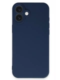 Newface Apple iPhone 16 Plus Kılıf First Silikon - Lacivert