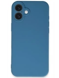Newface Apple iPhone 16 Plus Kılıf First Silikon - Mavi