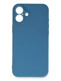 Newface Apple iPhone 16 Plus Kılıf First Silikon - Mavi