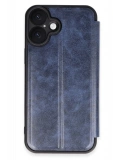 Newface Apple iPhone 16 Plus Kılıf Flip Cover - Lacivert