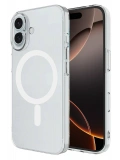 Newface Apple iPhone 16 Plus Kılıf Magneticsafe Şeffaf Silikon - Şeffaf