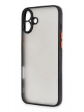 Newface Apple iPhone 16 Plus Kılıf Montreal Silikon Kapak - Siyah