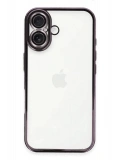 Newface Apple iPhone 16 Plus Kılıf Razer Lensli Silikon - Mor
