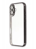 Newface Apple iPhone 16 Plus Kılıf Razer Lensli Silikon - Siyah