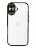 Newface Apple iPhone 16 Plus Kılıf Razer Lensli Silikon - Yeşil