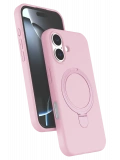 Newface Apple iPhone 16 Plus Regal Magsafe Standlı Kapak - Açık Pembe