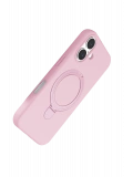 Newface Apple iPhone 16 Plus Regal Magsafe Standlı Kapak - Açık Pembe