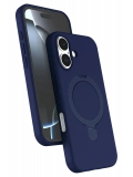 Newface Apple iPhone 16 Plus Regal Magsafe Standlı Kapak - Lacivert