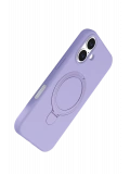 Newface Apple iPhone 16 Plus Regal Magsafe Standlı Kapak - Lila