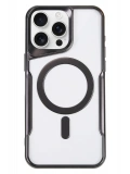Newface Apple iPhone 16 Pro Kılıf Boyi Magsafe Silikon Kapak - Siyah