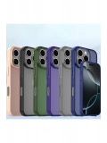 Newface Apple iPhone 16 Pro Kılıf Elegant Kapak - Pudra