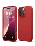 Newface Apple iPhone 16 Pro Kılıf First Silikon - Kırmızı