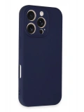 Newface Apple iPhone 16 Pro Kılıf First Silikon - Lacivert