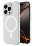 Newface Apple iPhone 16 Pro Kılıf Magneticsafe Şeffaf Silikon - Şeffaf