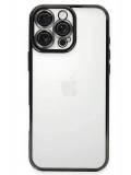 Newface Apple iPhone 16 Pro Kılıf Razer Lensli Silikon - Siyah