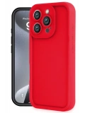 Newface Apple iPhone 16 Pro Kılıf Viera Silikon - Kırmızı