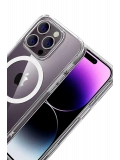 Newface Apple iPhone 16 Pro Max Combo Sert Şeffaf Magsafe Kapak - Şeffaf