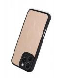 Newface Apple iPhone 16 Pro Max Kılıf Aras Deri Kapak - Pudra