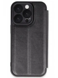 Newface Apple iPhone 16 Pro Max Kılıf Flip Cover - Siyah
