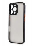 Newface Apple iPhone 16 Pro Max Kılıf Montreal Silikon Kapak - Siyah