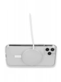 Newface Apple iPhone 16 Pro Max Kılıf Pc Real Magsafe Kapak - Şeffaf