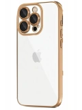 Newface Apple iPhone 16 Pro Max Kılıf Razer Lensli Silikon - Desert