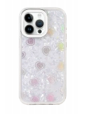 Newface Apple iPhone 16 Pro Max Lumi Desenli Kapak - Beyaz