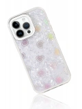 Newface Apple iPhone 16 Pro Max Lumi Desenli Kapak - Beyaz