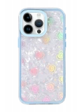 Newface Apple iPhone 16 Pro Max Lumi Desenli Kapak - Mavi