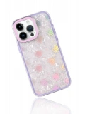 Newface Apple iPhone 16 Pro Max Lumi Desenli Kapak - Mor