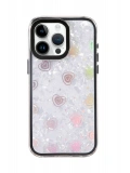 Newface Apple iPhone 16 Pro Max Lumi Desenli Kapak - Siyah