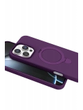 Newface Apple iPhone 16 Pro Max Regal Magsafe Standlı Kapak - Derin Mor
