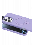 Newface Apple iPhone 16 Pro Max Regal Magsafe Standlı Kapak - Lila