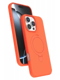Newface Apple iPhone 16 Pro Max Regal Magsafe Standlı Kapak - Turuncu