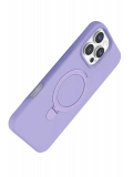 Newface Apple iPhone 16 Pro Regal Magsafe Standlı Kapak - Lila