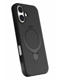 Newface Apple iPhone 16 Regal Magsafe Standlı Kapak - Siyah